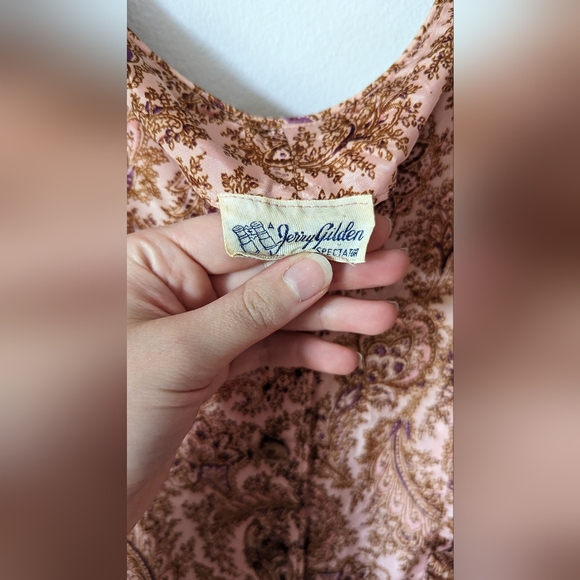 Vintage 1950s Jerry Gilden summer paisley dress - Picture 7 of 8